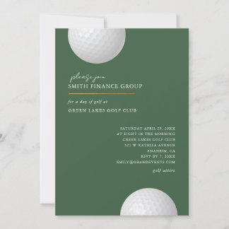 Invitation à une sortie de golf Événement d'entrep