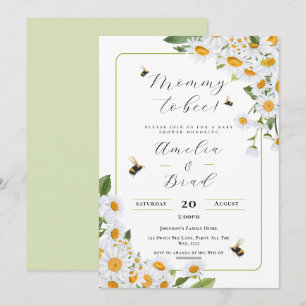Invitation Abee Baby shower maman d'être aussi doux que peut 