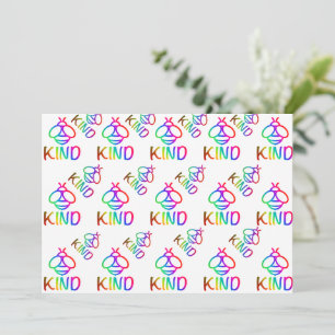 Invitation Abeille gentille, être gentil, coloré conception d