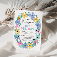 Abeille rose florale Jour de l'abeille 1er anniver