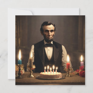 Invitation abraham lincolns anniversaire