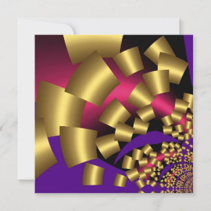 Invitation Abstract Gold Confetti