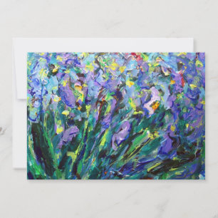 Invitation Abstraite "Irises"