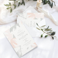 Invitation Abstraite Spring Blush Sage