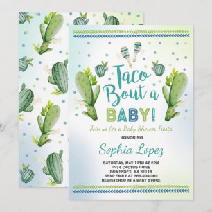 Invitation Accès de taco d'invitation de baby shower de