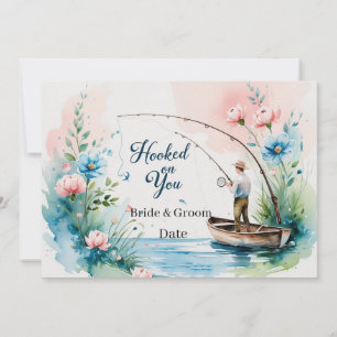 Invitation Accrochez-vous pour la pêche Mariage enregistrer l