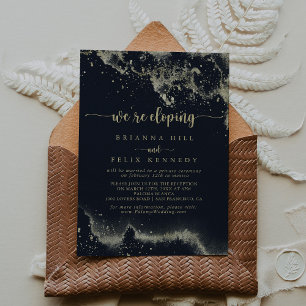 Invitation Accueil Aquarelle Gold Splash Eloph