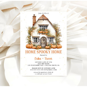 Invitation Accueil Éffrayant Accueil Fête d'Halloween