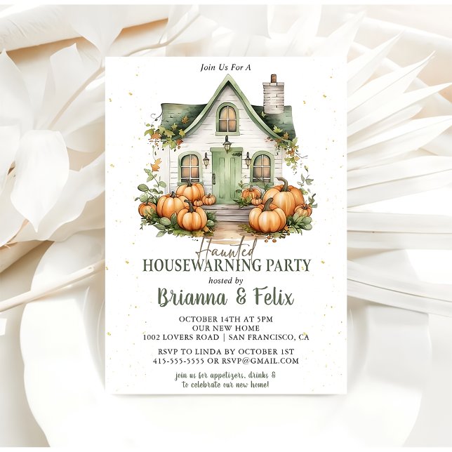 Invitation Accueil Éffrayant Accueil Fête d'Halloween (Créateur téléchargé)