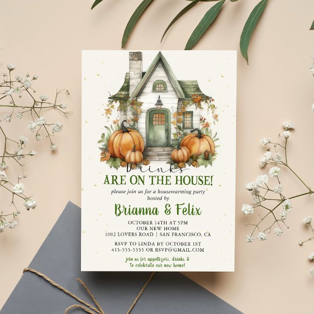 Invitation Accueil Éffrayant Accueil Fête d'Halloween (Créateur téléchargé)