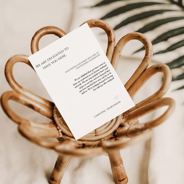 Invitation Accueil et itinéraire de mariage de week-end en éc (Créateur téléchargé)