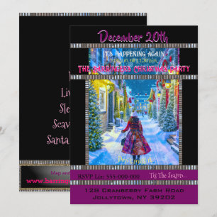 Invitation Accueil pour l'invitation de fête de Noël