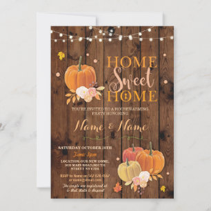 Invitation Accueil Réchauffement maison Sweet Home Automne Ci