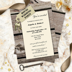 Invitation Accueil Sweet Home Fête de réchauffement ménager I