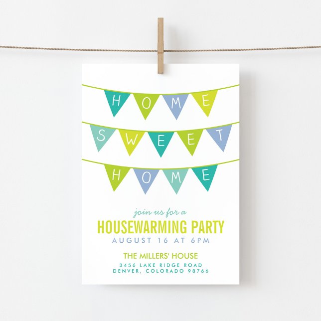 Invitation Accueil Sweet Home Fête de réchauffement ménager I (Créateur téléchargé)