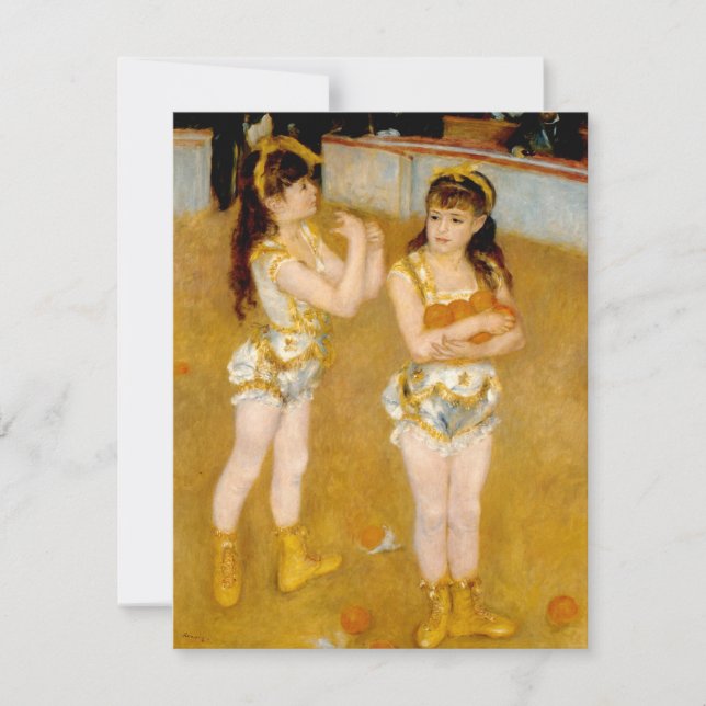 Invitation Acrobates de Renoir au Cirque Fernando (1879) (Devant)