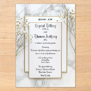 Invitation Acrylique Frosted Nest Princess