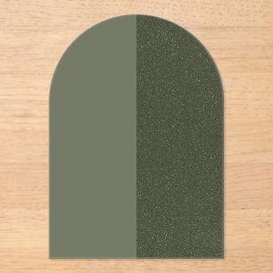 Invitation Acrylique Moss Green Split