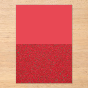 Invitation Acrylique Rouge Tomate-Bruit Personnali