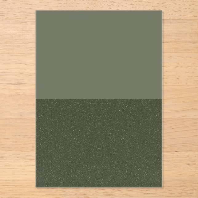 Invitation acrylique vert mousse à deux tons - per (Recto)