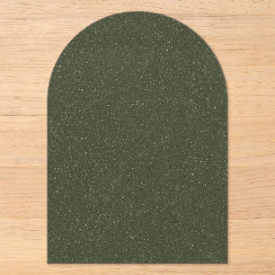 Invitation Acrylique Verte de mousse - Personnalis