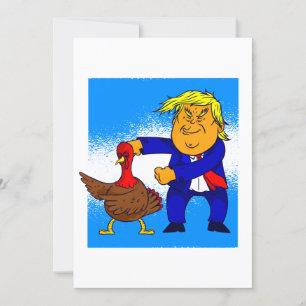 Invitation Action de grâce Donald Trump drôle dinde