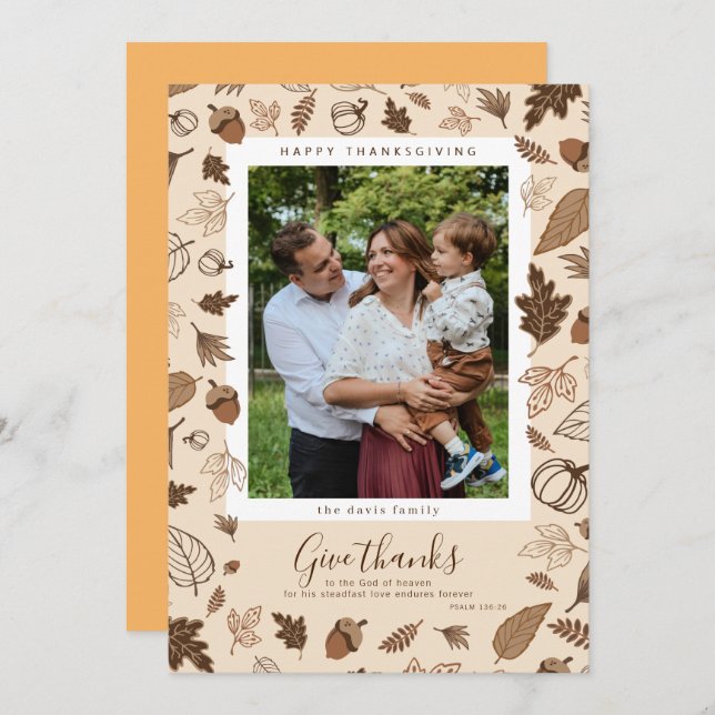 Invitation Action de grâces (Devant / Derrière)