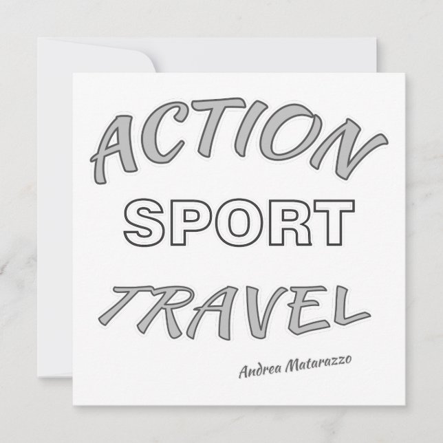Invitation Action Sport Travel (Devant)