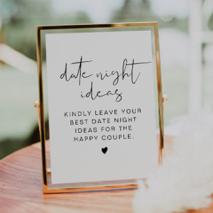 Invitation ADELLA Date Moderne Nuit Idées Date Jar Sign Card