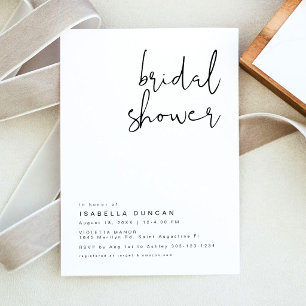 Invitation ADELLA Moderne Minimaliste Fête des mariées simple