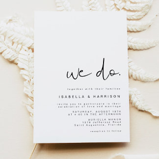 Invitation ADELLA - Moderne Minimaliste Simple Mariage Nous f