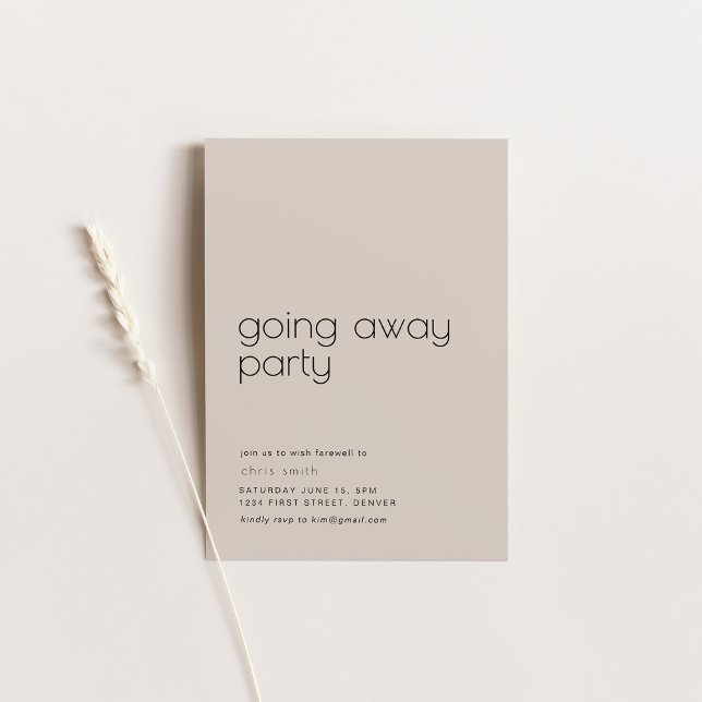 Invitation Adieu Retraite, Déménagement, Déménagement (Créateur téléchargé)