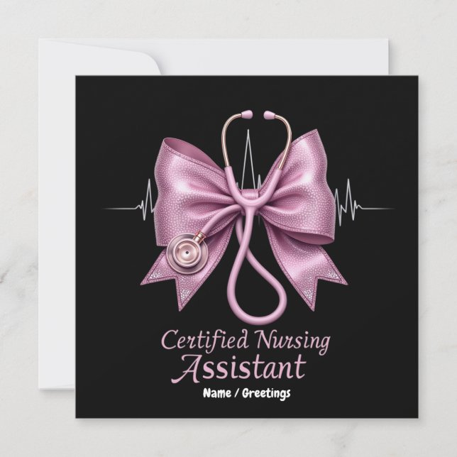 Invitation Adjointe en soins infirmiers certifiée CNA Coquett (Devant)