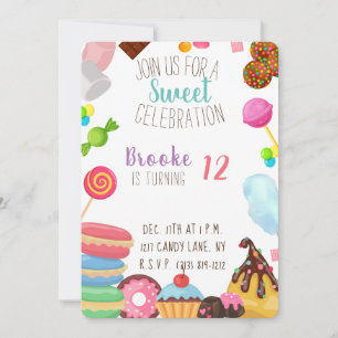 Invitation Admission d'anniversaire douce