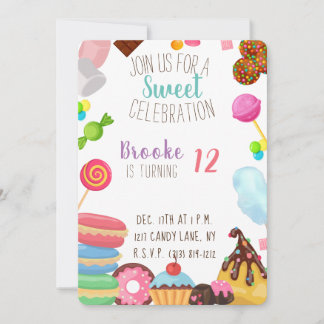 Invitation Admission d'anniversaire douce