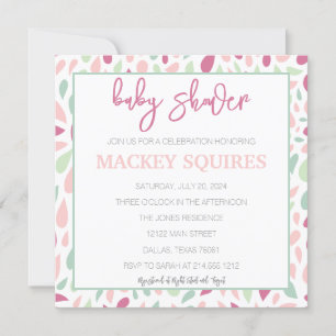 Invitation Admission de douche bébé Mackey