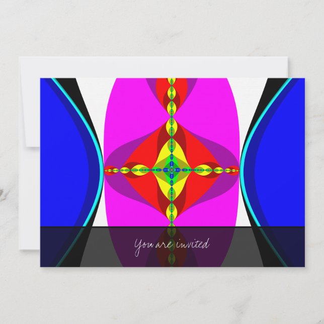 Invitation ADN - Art fractal (Devant)