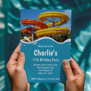 Invitation Ado Water Park fête d'été