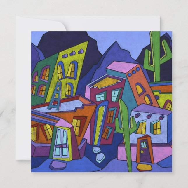 Invitation Adobe Noche (Carré) (Devant)