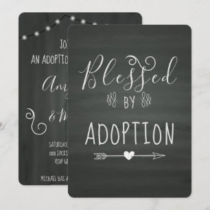 Invitation Adoption de partie d'Announcment- d'accueil