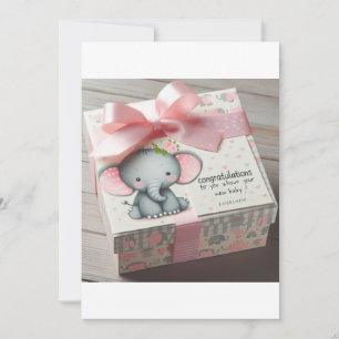 Invitation "Adorable Baby shower jeu cadeau - Nouveau-né esse