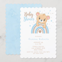Adorable Boho Arc-en-ciel Boy Baby shower