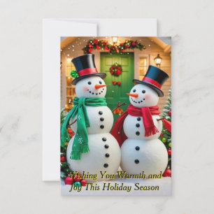Invitation Adorable bonhomme de neige