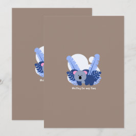Invitation Adorable Character Animal Character Koala Art
