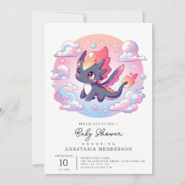 Invitation Adorable Fairytale Baby shower Dragon