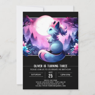 Invitation Adorable Imaginaire Chat Anniversaire
