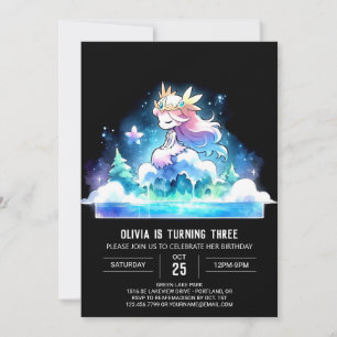 Invitation Adorable princesse numérique Anniversaire