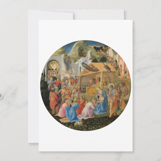 Invitation Adoration des Mages par Fra Angelico et Filippo  (Devant)