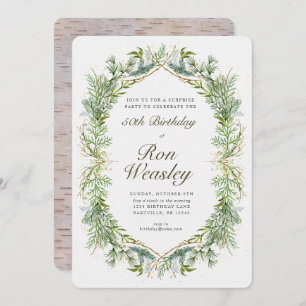 Invitation adulte d'anniversaire d'étape