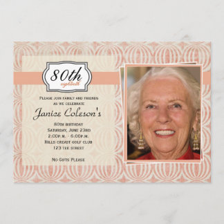 Invitation adulte de fête d'anniversaire de la